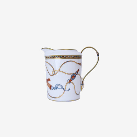 Hermès Cheval d’Orient Creamer in Multicolour Porcelain front view