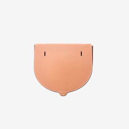 Loewe Small Heel Pouch in Brown Calfskin Leather