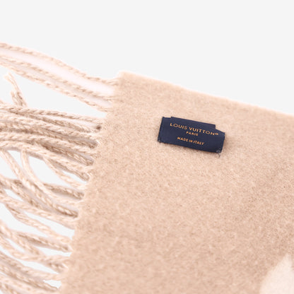 Louis Vuitton Reversible Beige Cashmere Scarf (Contact to Enquire)