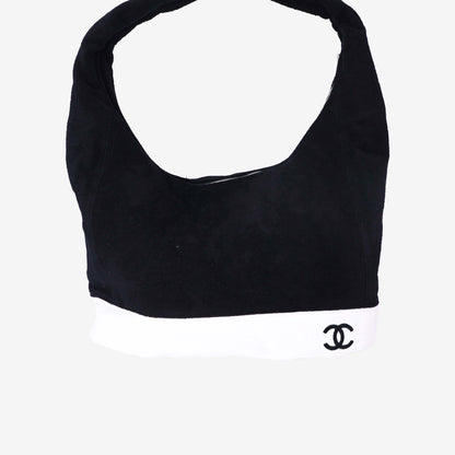 Chanel Beachwear Set in Black/White Cotton