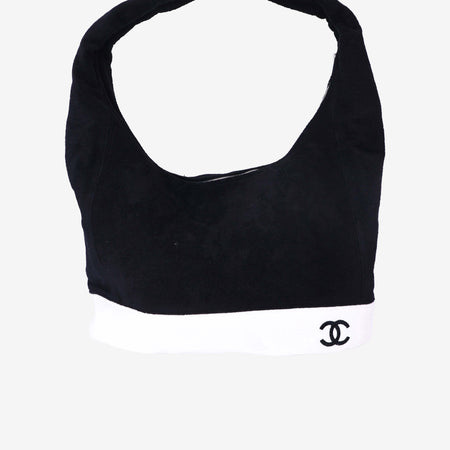Chanel Beachwear Set in Black/White Cotton