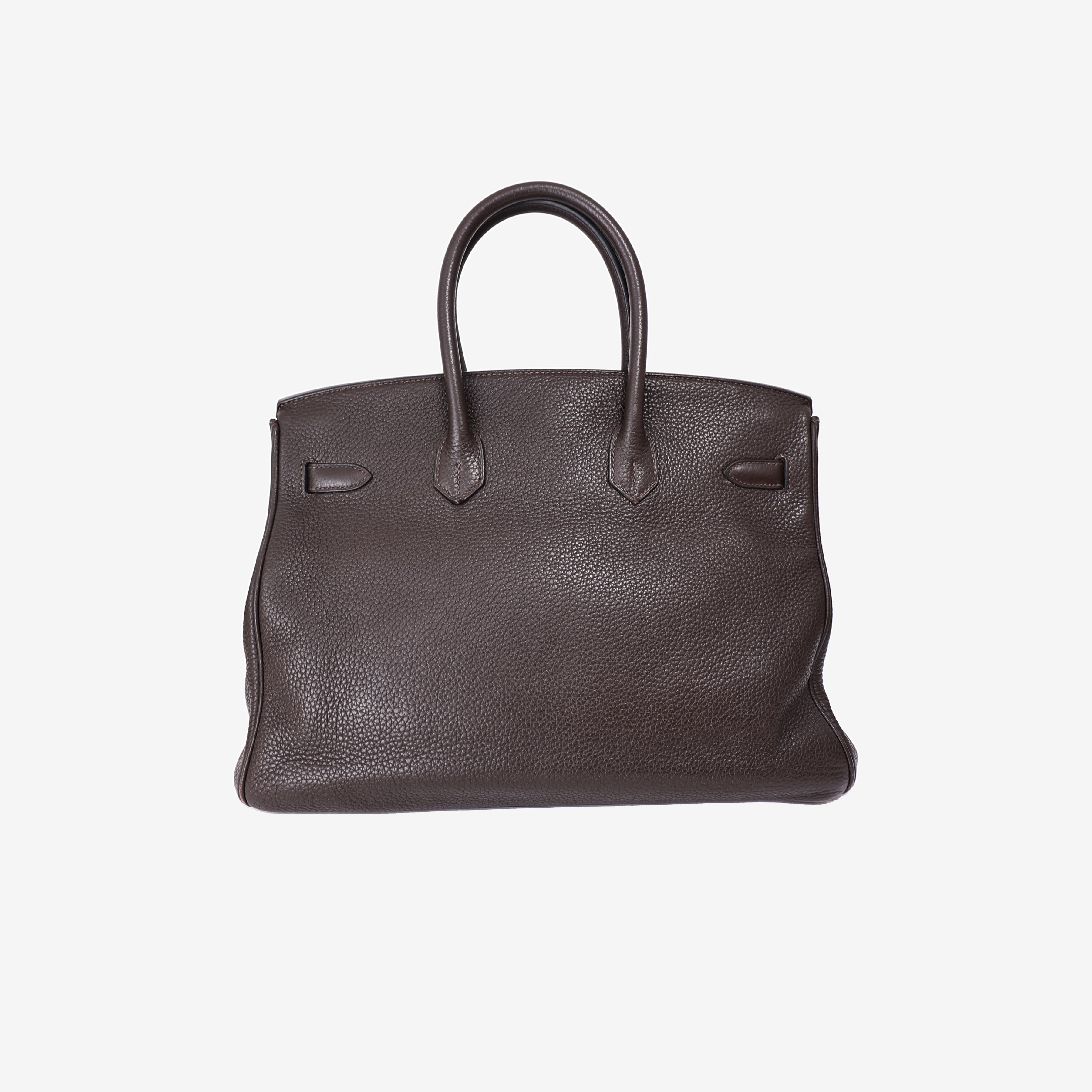 Hermès Birkin in Brown Togo Leather with Palladium Hardware back view