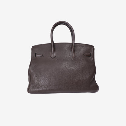 Hermès Birkin in Brown Togo Leather with Palladium Hardware back view