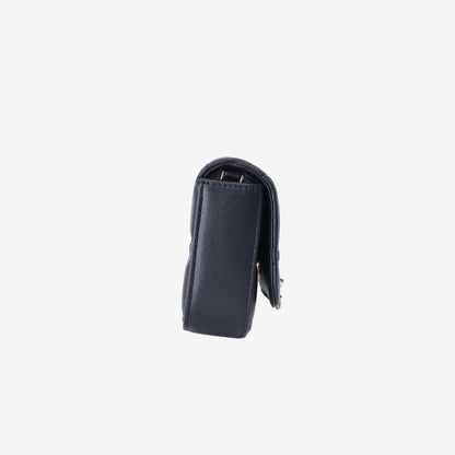 Dior My Dior Talk Phone Pouch in Black Lambskin Leather with Gold Hardware