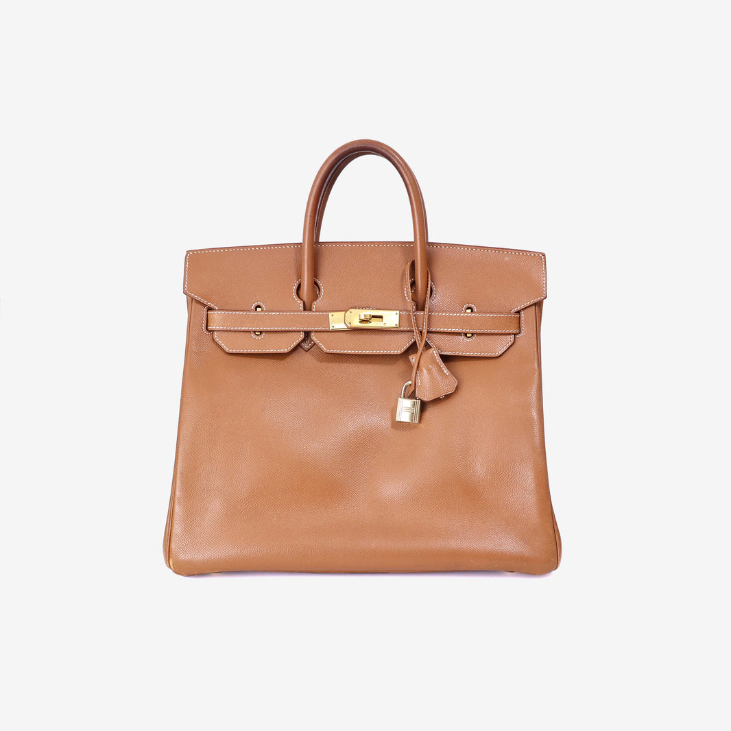 Hermès Birkin HAC 32 in Gold Epsom Leather with Gold Hardware (Contact to Enquire)