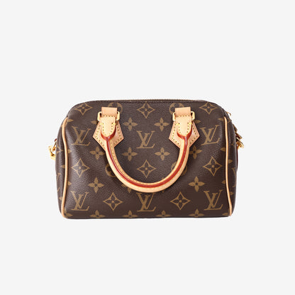 Louis Vuitton Speedy 20 in Brown Monogram Coated Canvas with Gold Hardware