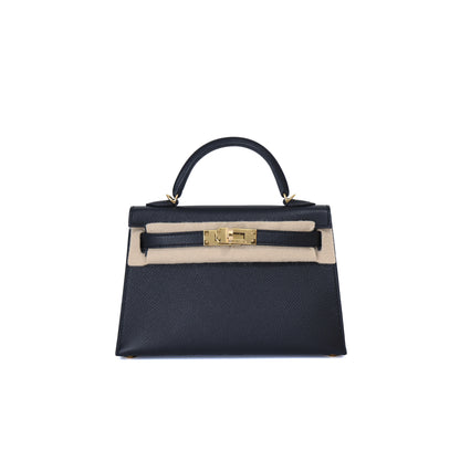 Hermès Mini Kelly 20 in Noir Epsom Leather with Gold Hardware (Contact to Enquire)