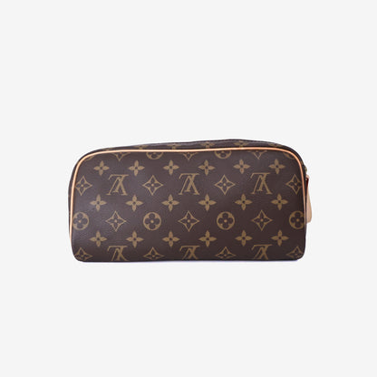 Louis Vuitton Toilet Dopp Kit Pouch in Brown Monogram Coated Canvas/Cowhide Leather