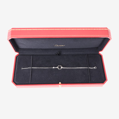 Cartier Love Bracelet on a Chain Necklace in 18k White Gold
