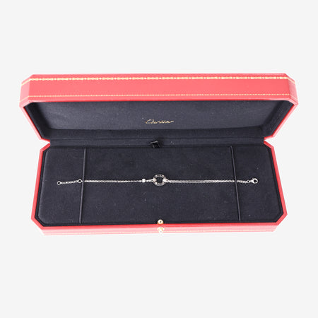 Cartier Love Bracelet on a Chain Necklace in 18k White Gold
