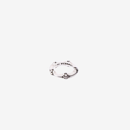 Chrome Hearts Plus & Bone Ring in 925 Sterling Silver (Size 6)