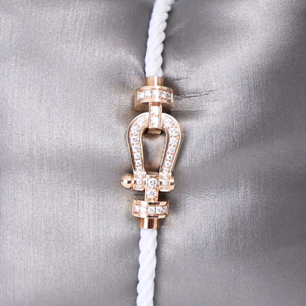 Fred Force 10 Bracelet in Rose Gold with Diamond detail view
