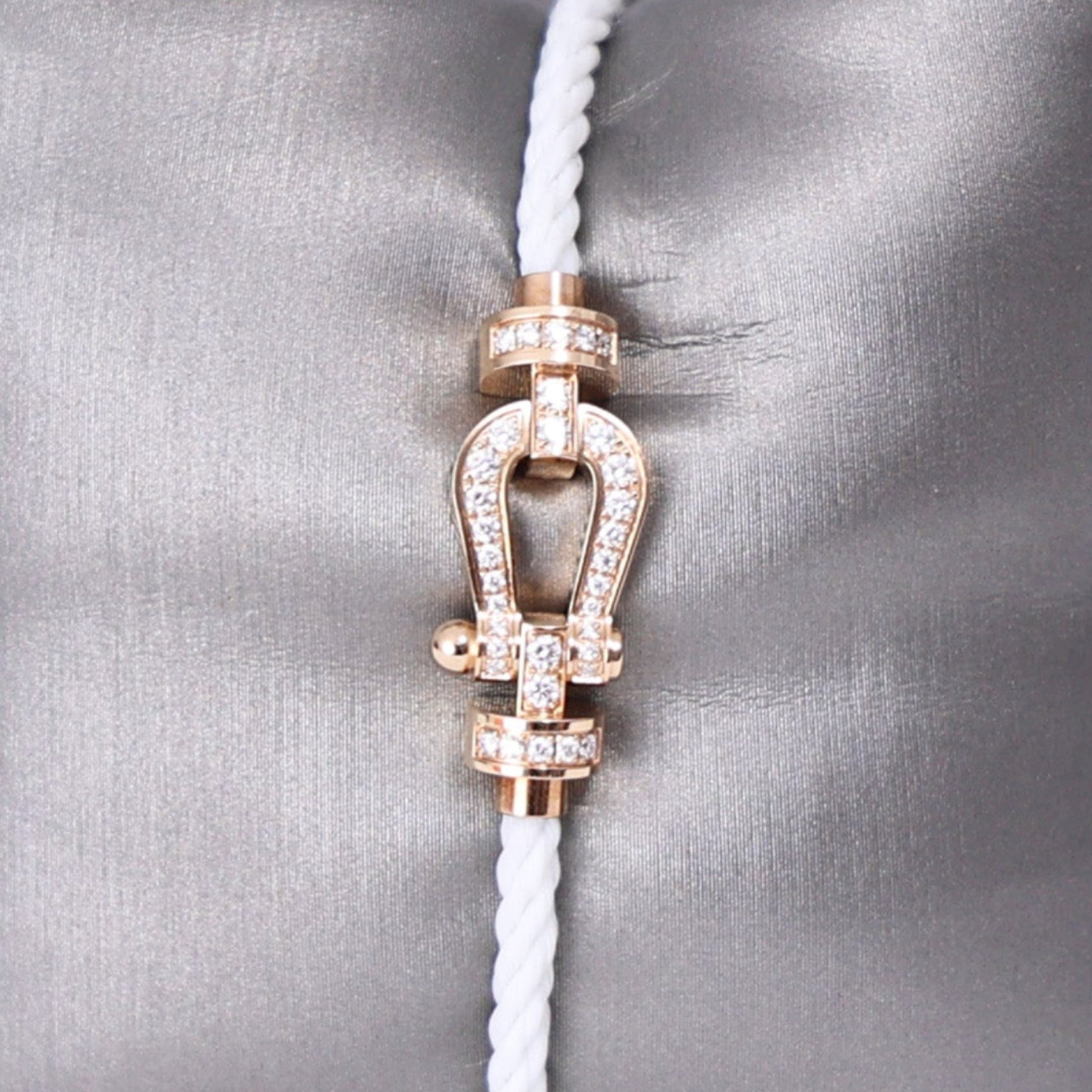 Fred Force 10 Bracelet in Rose Gold with Diamond detail view