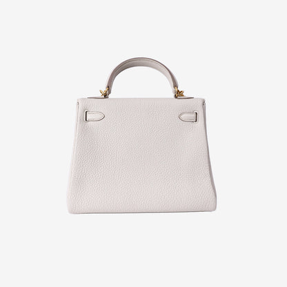 Hermès Kelly 25 in Béton Togo Leather with Gold-Plated Hardware