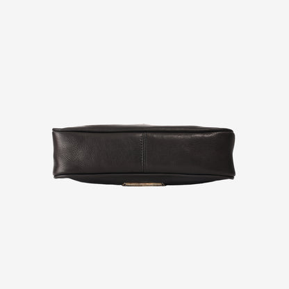 Chrome Hearts Chicken Nugget Bag in Black Leather with Silver Hardware