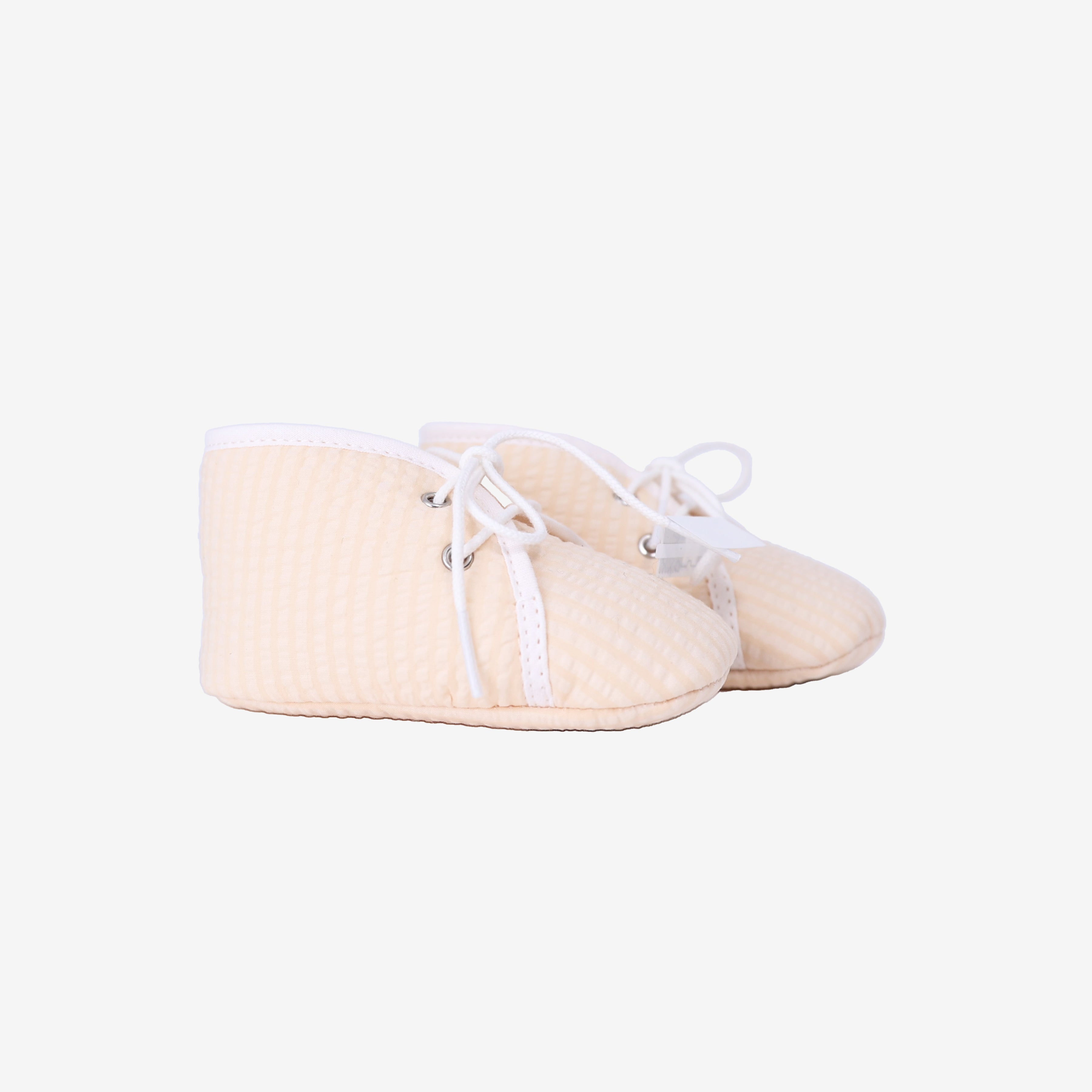 Hermès Paf Cabriole Booties in Melon Cotton side view