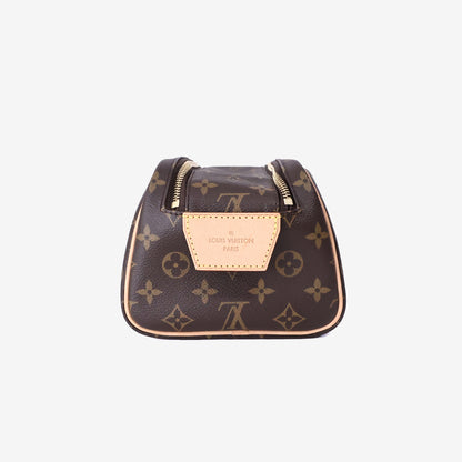 Louis Vuitton Toilet Dopp Kit Pouch in Brown Monogram Coated Canvas/Cowhide Leather