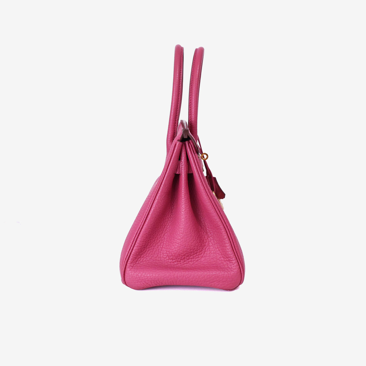 Hermès Birkin 30 in Rose Pourpre Togo Leather with Gold Hardware side view