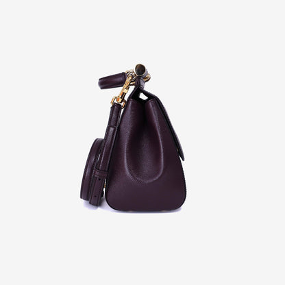 Dolce & Gabbana Sicily Medium Tote Bag in Burgundy Calfskin Leather with Gold Hardware (Contact to Enquire)