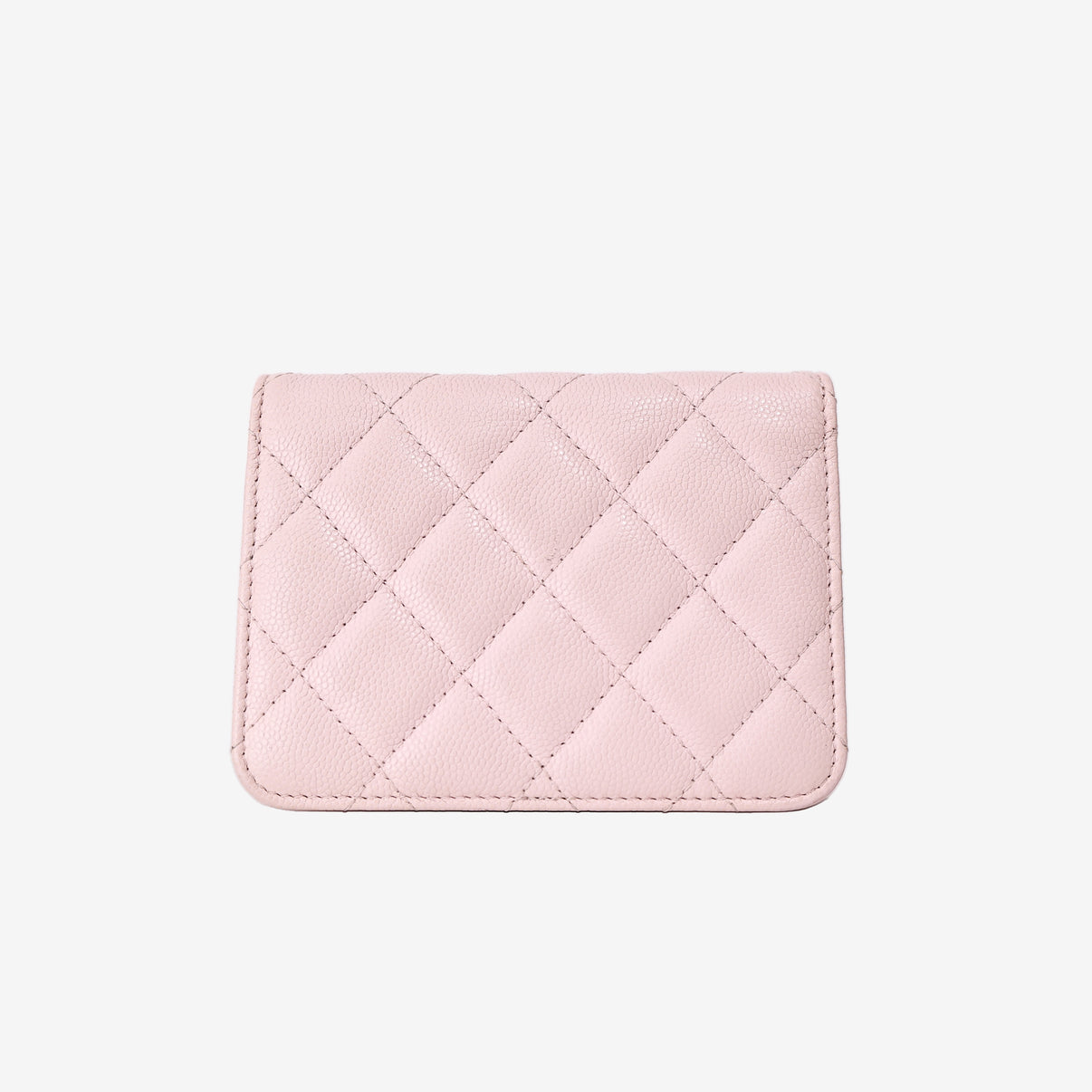 Chanel Wallet on Chain in Pink Caviar Leather with Gold Hardware back view