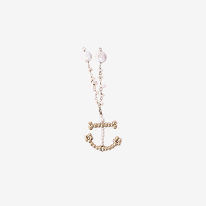 Chanel Pearl and Rhinestone Long Necklace