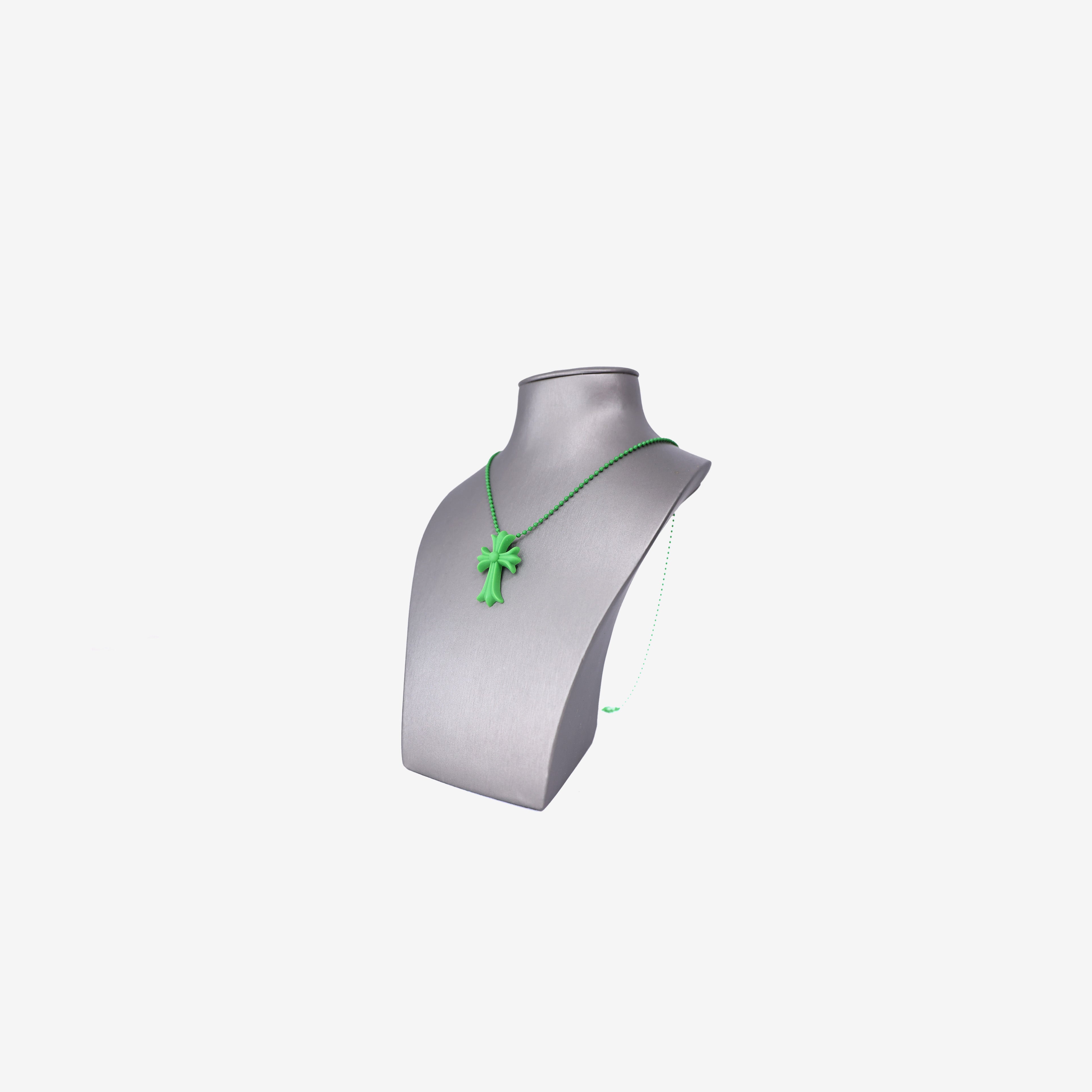 Chrome Hearts Cross Pendant Necklace in Green Silicone – SW3 BOUTIQUE