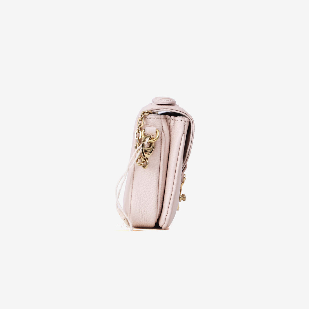 Louis Vuitton Micro Métis in Beige Calfskin Leather with Gold Hardware side view