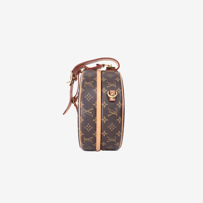 Louis Vuitton Petite Boîte Chapeau in Monogram Coated Canvas with Gold Hardware