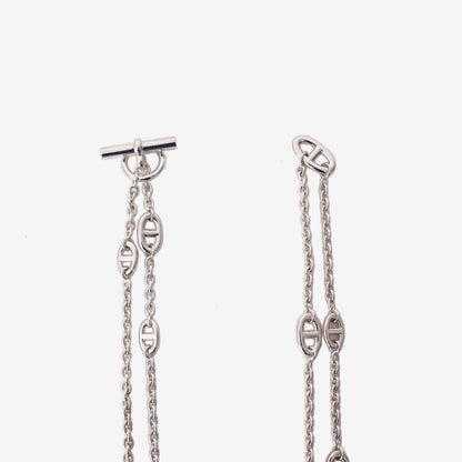 Hermès Farandole Long Necklace in Sterling Silver