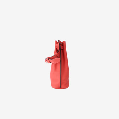 Hermès So Kelly 26 Shoulder Bag in Rouge Togo Leather with Palladium Hardware