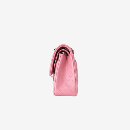 Chanel Classic Small Flap Bag in Pink Caviar Leather with Gold Hardware