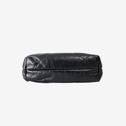 Chanel 22 Mini Bag in Black Calfskin Leather with Gold Hardware