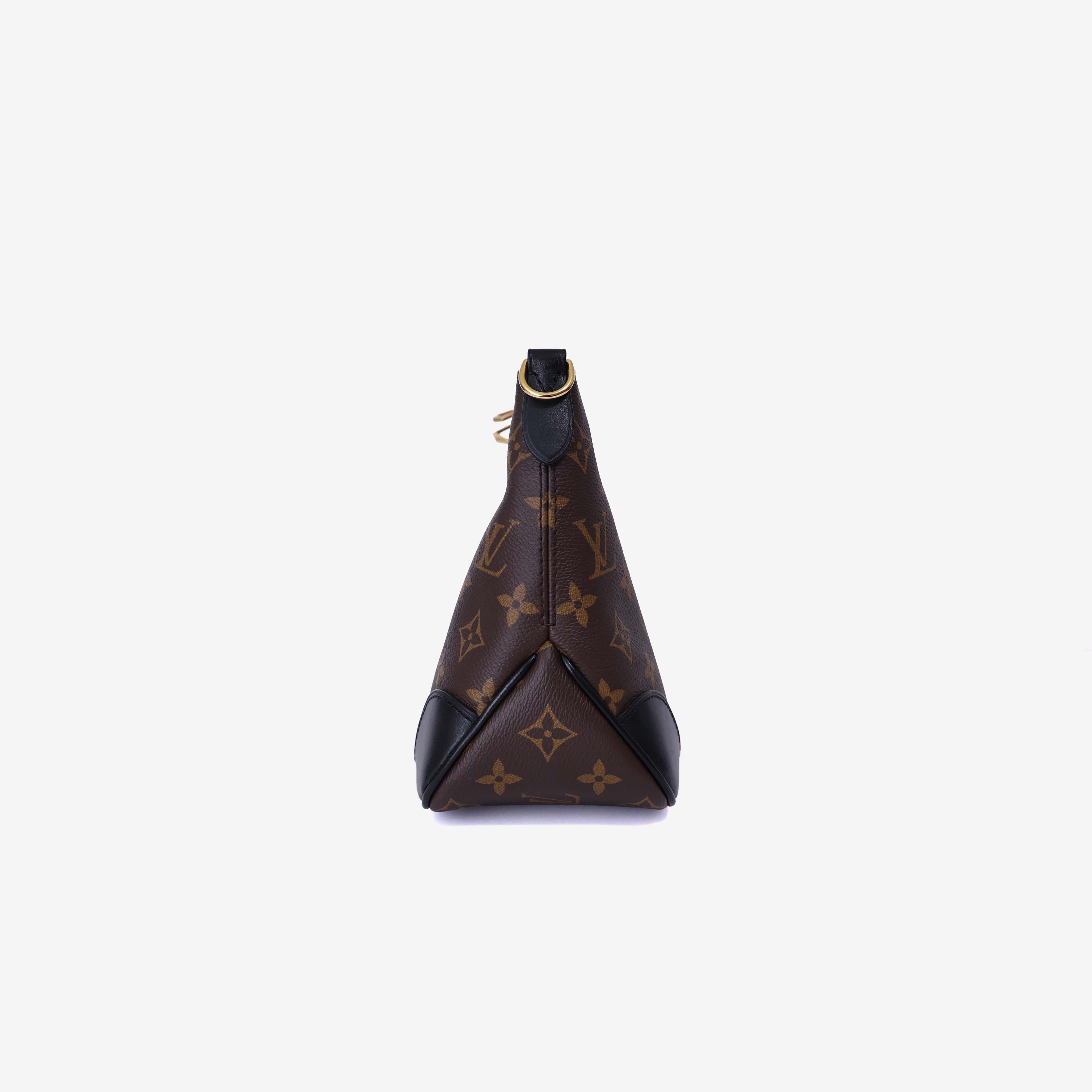 Louis Vuitton Boulogne PM Bag in Brown Monogram Canvas side view