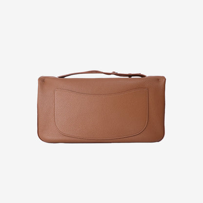 Chanel 26A Matthieu Blazy Maxi Flap Bag 32 in Camel Calfskin Leather with Silver Hardware (Contact to Enquire)