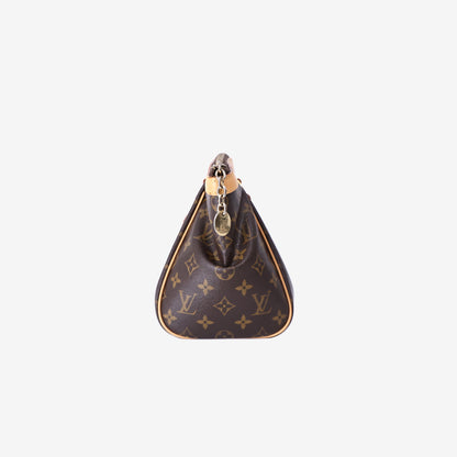Louis Vuitton Tivoli PM Bag in Brown Monogram Coated Canvas/Cowhide Leather with Gold Hardware