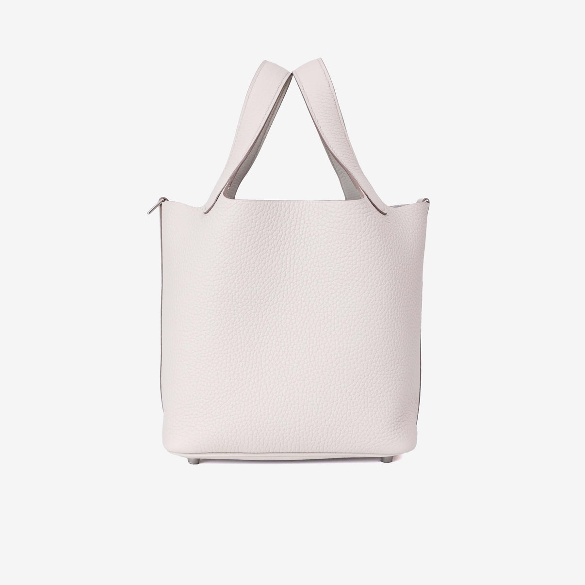 Hermès Picotin 18 in Beton Clemence Leather Palladium Hardware side view