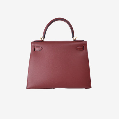 Hermès Kelly 28 in Rouge H Epsom Leather with Gold Hardware