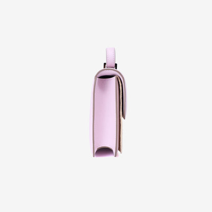 Hermès Constance Elan in Mauve Pale Epsom Leather with Palladium Hardware side view