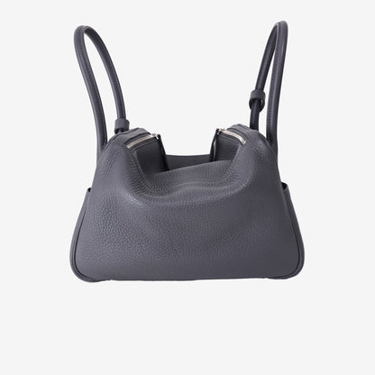 Hermès Lindy 26 in Gris Misty Clemence Leather with Palladium Hardware