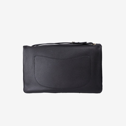 Chanel 2026 Matthieu Blazy Maxi Oversized Flap Bag 38.5 (Airport Bag) in Black Grained Calfskin with Gold Hardware (Contact to Enquire)