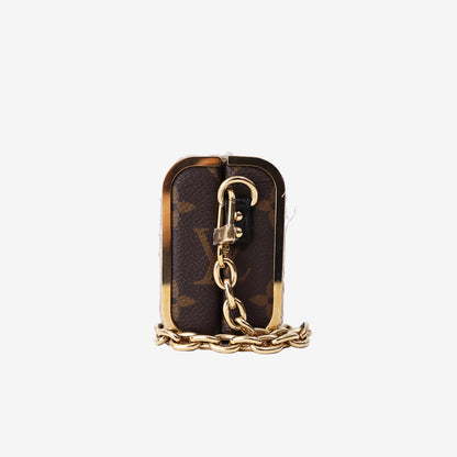 Louis Vuitton Vanity Case PM in Brown Monogram Coated Canvas with Gold Hardware