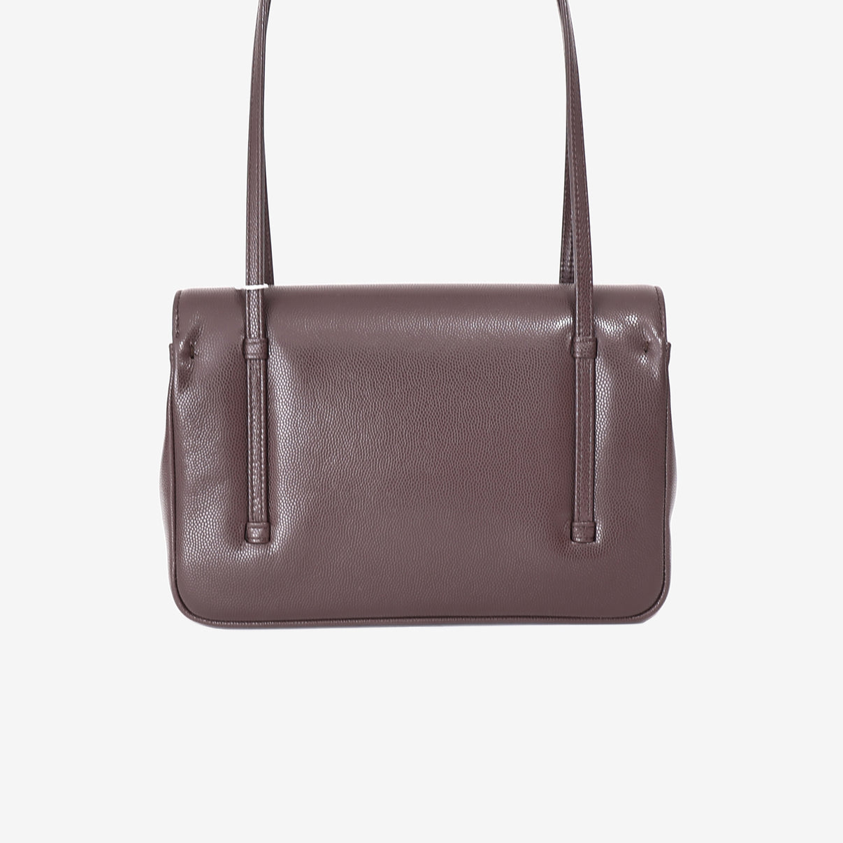 Chanel Preppy Coco Small in Dark Brown Calfskin Leather with Gold Hardware back view