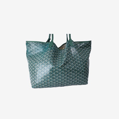 Goyard Saint Louis XXL Tote Bag in Green Goyardine Canvas