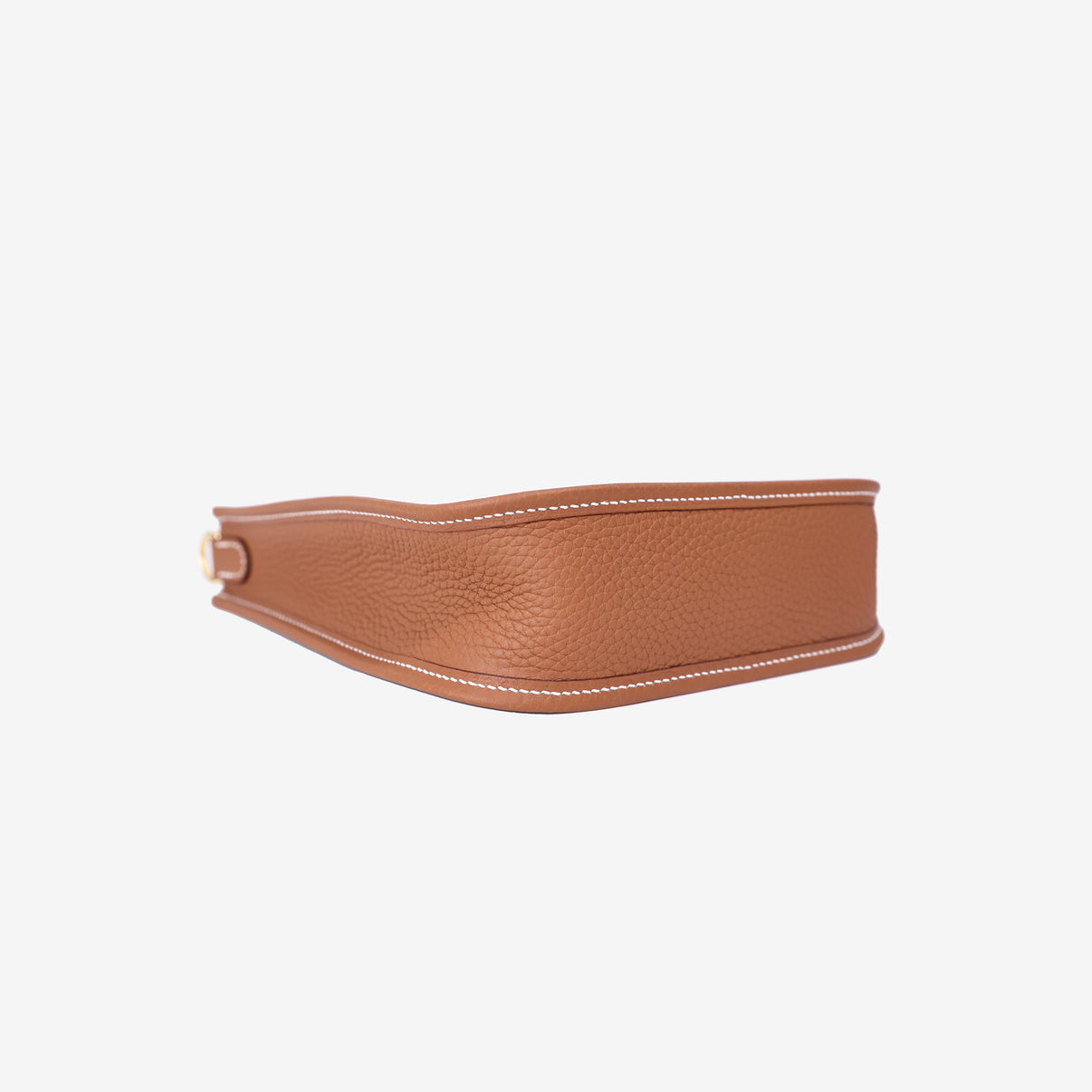 Hermès Evelyne 16 in Gold Clemence Leather with Gold Hardware bottom side view