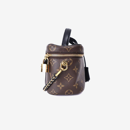 Louis Vuitton Vanity PM Handbag in Monogram/Reverse Monogram Coated Canvas with Gold Hardware