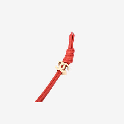 Chanel Apple Mini Bag Charm in Red Lambskin with Gold Hardware