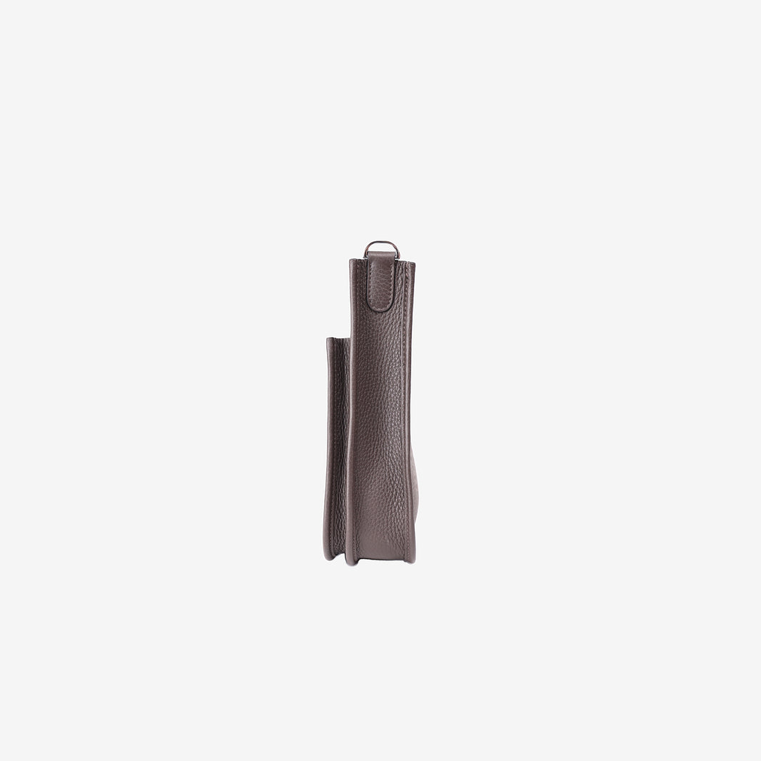 Hermès Evelyne 23 in Ebene Clemence Leather with Palladium Hardware