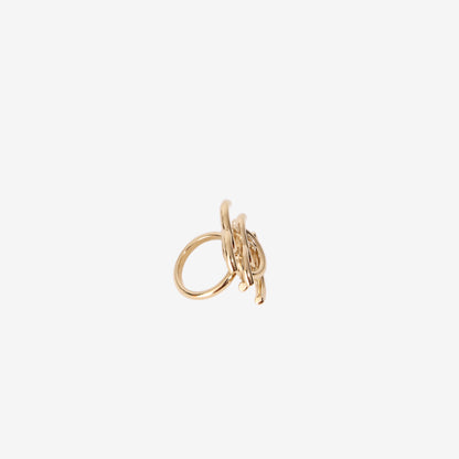 Chanel 26A Gold-Tone Ring (Size 52)