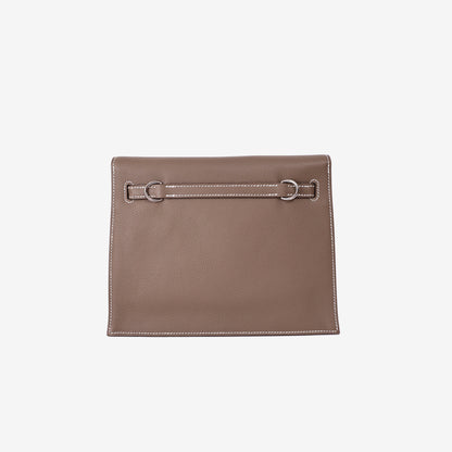Hermès Kelly Danse in Étoupe Evercolor Leather with Palladium Hardware