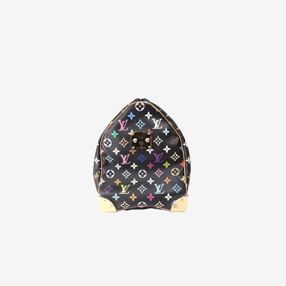 Louis Vuitton Speedy 45 Handbag in Noir Monogram Multicolor Canvas with Leather Trim (Contact to Enquire)